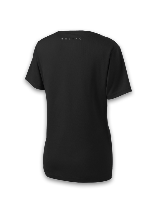 WOMEN'S SPORT-TEK POSICHARGE RACERMESH V-NECK TEE