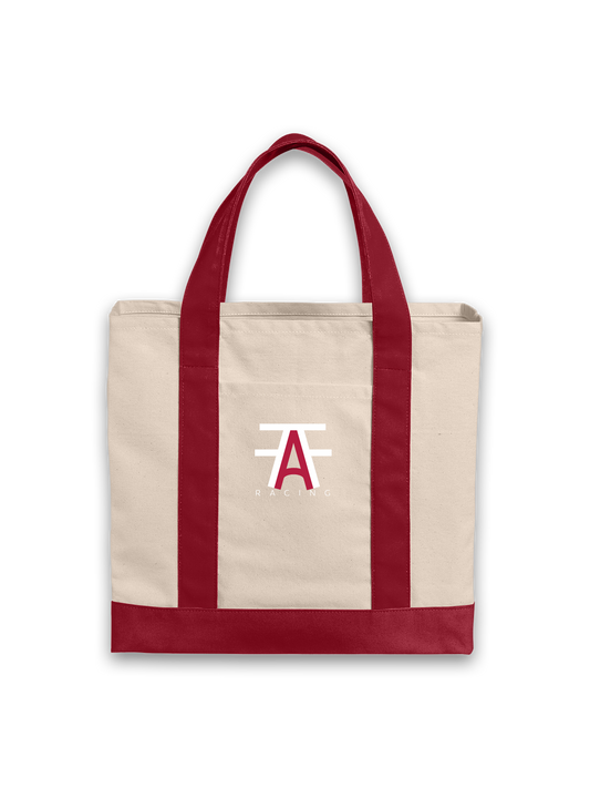 FAF RACING COTTON CANVAS TWO-TONE TOTE