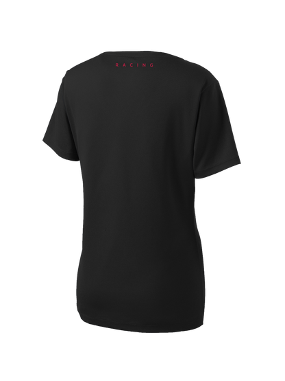 FAF RACING WOMEN'S SPORT-TEK POSICHARGE RACERMESH V-NECK TEE