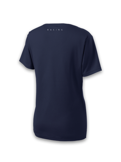 WOMEN'S SPORT-TEK POSICHARGE RACERMESH V-NECK TEE