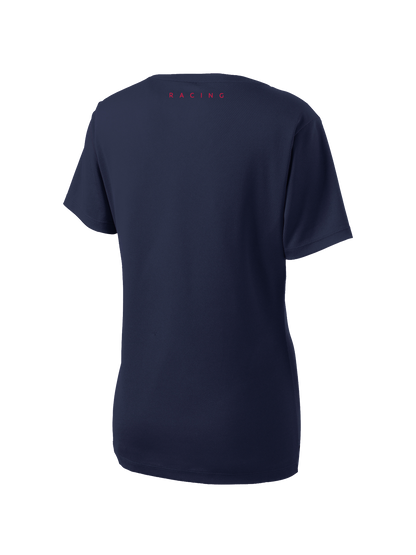 FAF RACING WOMEN'S SPORT-TEK POSICHARGE RACERMESH V-NECK TEE