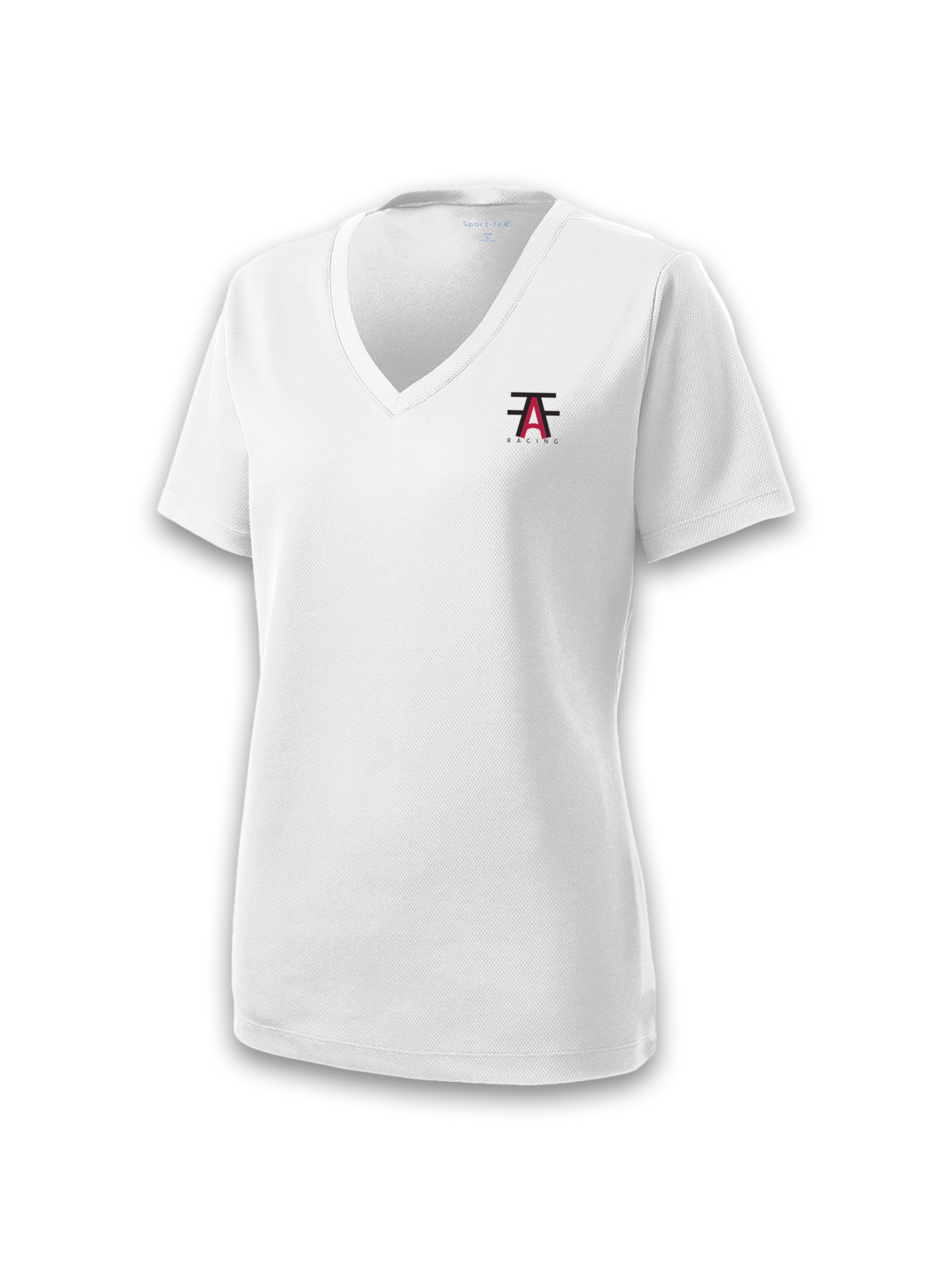 WOMEN'S SPORT-TEK POSICHARGE RACERMESH V-NECK TEE