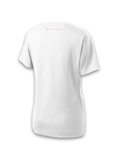 WOMEN'S SPORT-TEK POSICHARGE RACERMESH V-NECK TEE