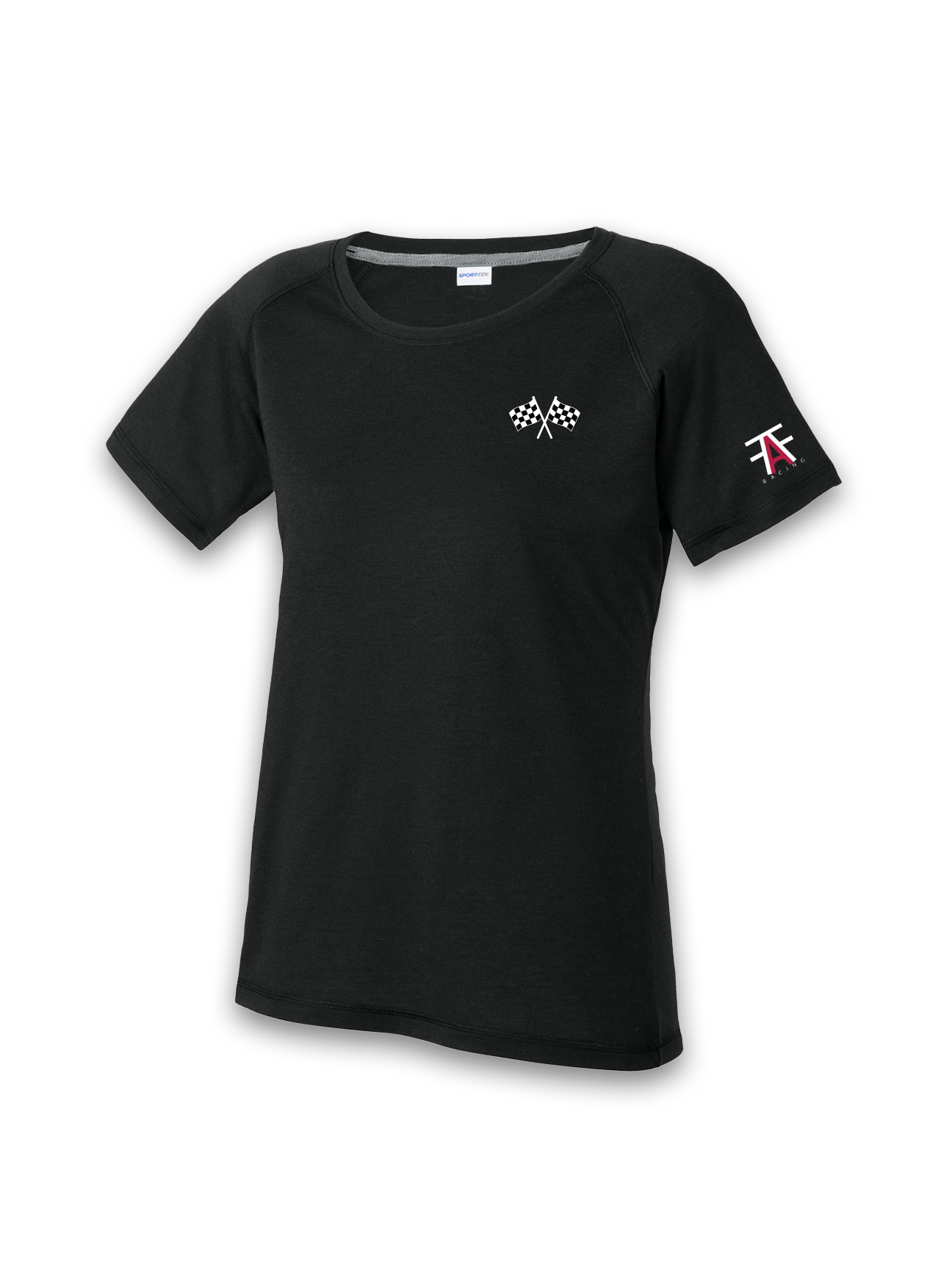 WOMEN'S SPORT-TEK POSICHARGE TRI-BLEND WICKING RAGLAN TEE